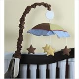 GEENNY Musical Mobile For Boutique Airplane Aviator 13 PCS Crib Bedding Set