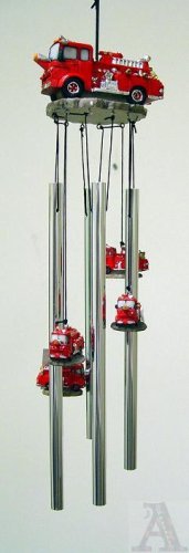 Fire Truck Engine Outdoor Wind Chime Noise Maker Firefighter