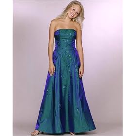 Formal Evening Gown. Strapless Aline Beaded Dress for Prom, Party, Wedding by Sean Collection (
