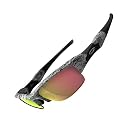 Oakley FLAK JACKET White Text/Positive Red Iridium Sunglasses (White Text,Positive Red Iridium)