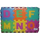 EVA Educational Puzzle Foam Mat Interlocking Alphabet & Number - 36 Small Blocks (5" by 5" Each block)