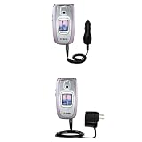 Essential Kit for the Samsung SPH-A880 - includes Car and Wall Charger with Rapid Charge Technology - Gomadic Brand w/ TipExchange Technology