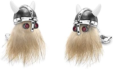 Viking Skull with Ruby Eyes Cufflinks