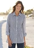 Orvis Striped Pin-tucked Tunic