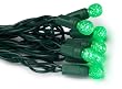GKI/Bethlehem Lighting 35-Light Faceted Berry LED Light Set, Green Bulbs, Green Wire