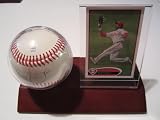 Domonic Brown Philadelphia Phillies Signed Autographed Baseball & Wood Case Plus Card COA for the Autograph & Proof