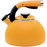 Circulon 2-Quart Morning Bird Teakettle, Mustard Yellow