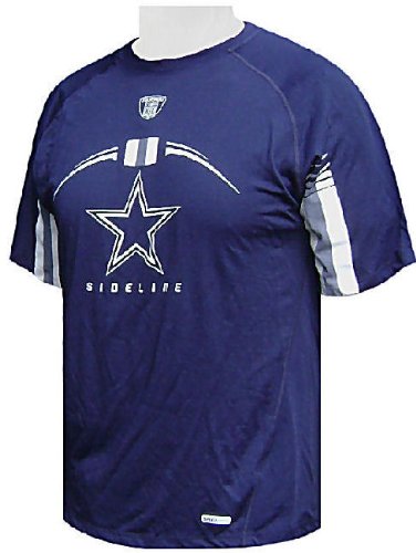 Dallas Cowboys Reebok Speedwick Gun Show Short Sleeve Tee-Blue (M=38)
