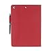 iPad Air Case, Apple iPad Air 1 Case, rooCASE Dual View Rotation Leather PU Slim Fit Lightweight Folio Stand Smart Cover Auto Sleep/Wake - Red