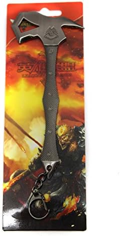 6 INCH LEAGUE OF LEGENDS LOL HERO AX KEYCHAINS KEYRINGS HANGING PENDANTS