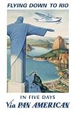 Flying Down to Rio Pan Am Airplane Vintage Travel Art Poster Print Reviews 41ijjKw9foL. SL160 Flying Down to Rio Pan Am Airplane Vintage Travel Art Poster Print Reviews