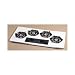 Kitchen & Housewares : Frigidaire FGC36C4AW 36" Open Burner Gas Cooktop with 4 Conventional Burners & Electronic Pilotless Ignition: White
