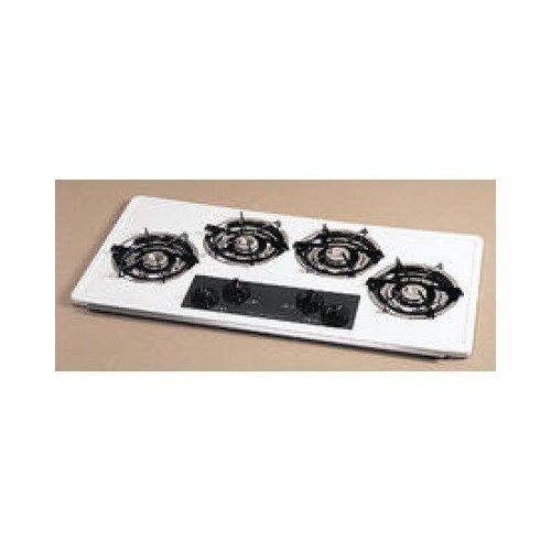Childrens Toyshop  Kitchen & Housewares : Frigidaire FGC36C4AW 36" Open Burner Gas Cooktop with 4 Conventional Burners & Electronic Pilotless Ignition: White