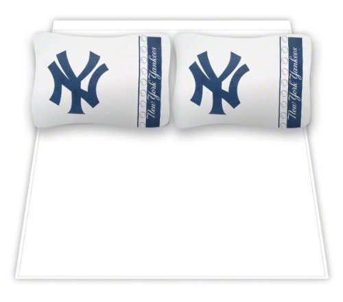 MLB New York Yankees Micro Fiber Sidelines Sheet Set (Full)