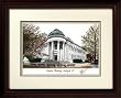 American University Alma Mater Alma Mater 14x18 Lithograph in Mahogany Frame