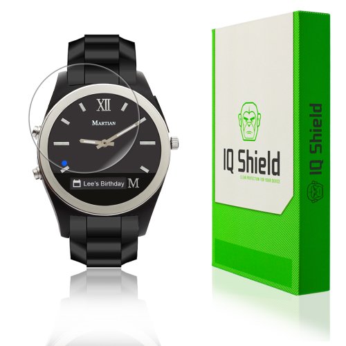 Martian Notifier Screen Protector, IQ ShieldÂ® LiQuidSkin (6-Pack) Full Coverage Screen Protector for Martian Notifier HD Clear Anti-Bubble Film - with Lifetime Warranty