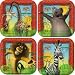 Madagascar 2 - Dessert Plates, 8 pc