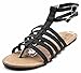 Charles Albert Women's Double Ankle Strappy Gladiator Boho Sandal
