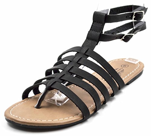 Charles Albert Women's Double Ankle Strappy Gladiator Boho Sandal