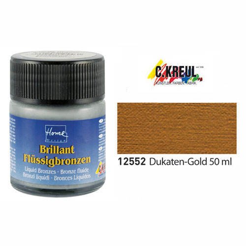 C.Kreul Home Design 12552 - Fl&uuml;ssigbronzen Dukaten 50 ml, gold