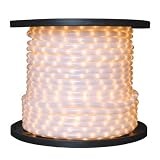 Pearl White - Rope Light - 3/8 in. - 2 Wire - 120 Volt - 200 ft. Spool - FlexTec MF-62PW