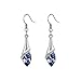 Aokdis (TM) Hot Womens Lady Crystal Marquise Cut Teardrop Wedding Earrings Gift (purple)