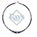 Phiten Tampa Bay Rays MLB Titanium X30 22 Necklace