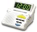 Sonic Boom Alarm Clock with Plug Outlet for Lamp Built-In Receiver