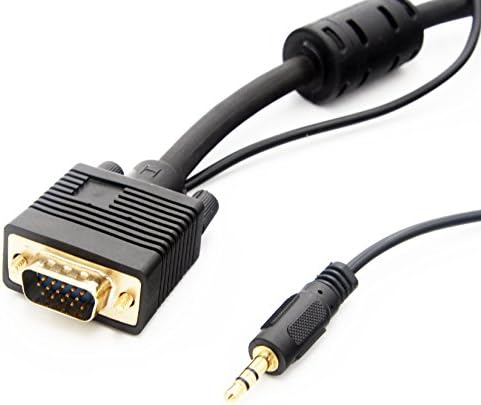 VGA Cable with 3.5mm Stereo Audio 25 Feet
