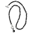 16" Black Onyx Toggle Necklace