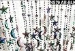 Sun Moon Stars Celestial Beaded Door Curtain Room Divider