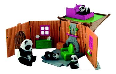 Childrens Toyshop  Toys : Jungle In My Pocket Panda Hut Playset