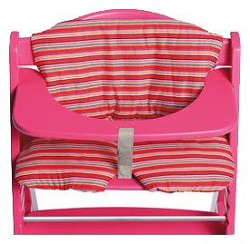 Hauck 668115 – Hochstuhleinlage 2teilig Multicolor rot