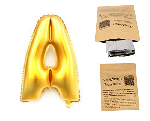 Helium Foil letters balloons ,birthday holidays weddin party supply Golden 40