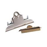 6'' Nickel Finish Clipboard Clips