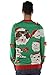 Tipsy Elves Men's Crazy Cat Man Ugly Christmas Sweater Funny Cat Holiday Sweater