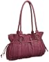Latico Nappa Candy Stripe Drawstring Shoulder Bag