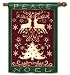 Christmas Silhouette Winter House Flag