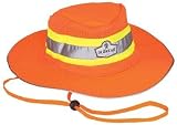 GLoWEAR 8935 Class Headwear Hi-Vis Ranger Hat, Orange, Large/X-Large