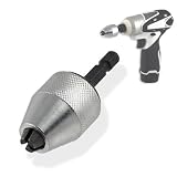 Keyless Conversion Chuck Adapter for Power Impact Driver - 1/4" Capacity