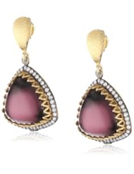 Azaara Amethyst Swarovski Crystal Drop Earrings