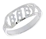 Sterling Silver Baby Ring / Kid's Ring / Toe Ring (Available in Size 1 to 5), size 1