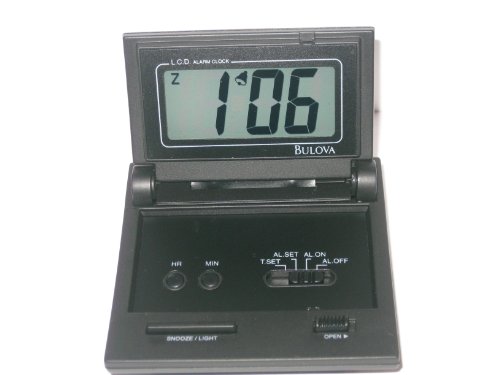 Bulova Travel Alarm Clock - B6979
