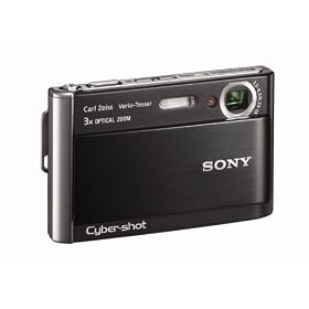 Sony DSC-T70 Slim Digital Camera - Black (8.1MP, 3x Optical Zoom) 3.0"LCD