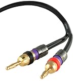 Mediabridge Ultra Series Pure Copper Speaker Cable - (6 Feet) - w/ Dual Gold Banana Tips (One Cable Included)