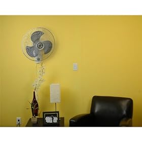 Air King 9018 Wall Mounted Fan In White with Chemical Resistant Polypropylene Blades