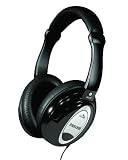 Maxell Noise Cancelling Headphones With Three Position Volume Control Airplane Adapter