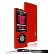 Premium Durable Red Skin Silicon Skin Cover Case Protector for Apple iPod Nano 5th Generation 8GB 16GB ( 8 GB 16 GB ) Includes a 4-Inch Determination Hand Strap