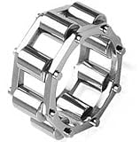High Polished Stainless Steel Chain Ring for Men