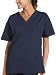 Dickies Medical Uniforms | Maternity Nursing Uniforms - Dickies Women's Everyday Scrubs (EDS) V-Neck 1 Pocket Top,Navy,Small